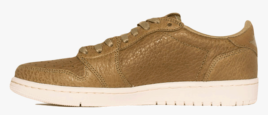 Air Jordan Sneakers 1 Low No Swoosh Green 848775- - Suede, HD Png Download, Free Download