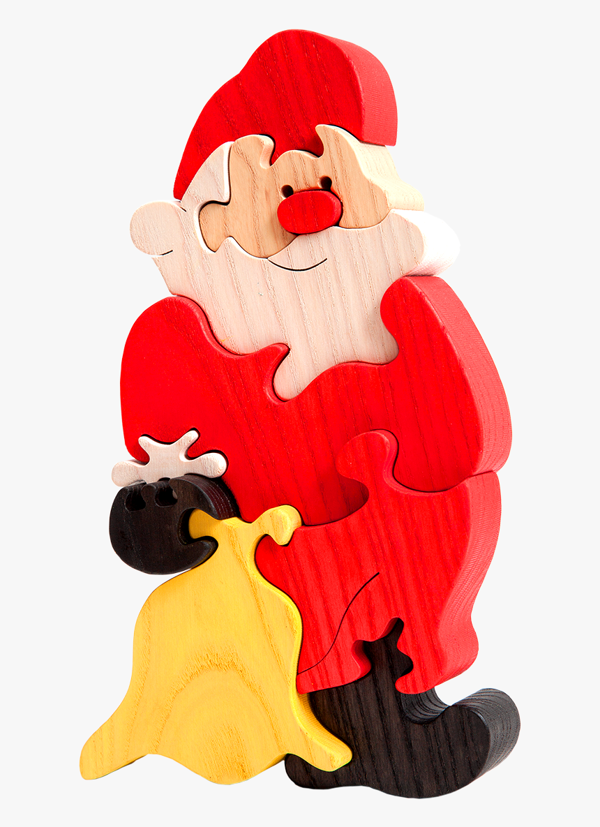 Fauna Dřevěné Puzzle Santa Claus Velký, HD Png Download, Free Download