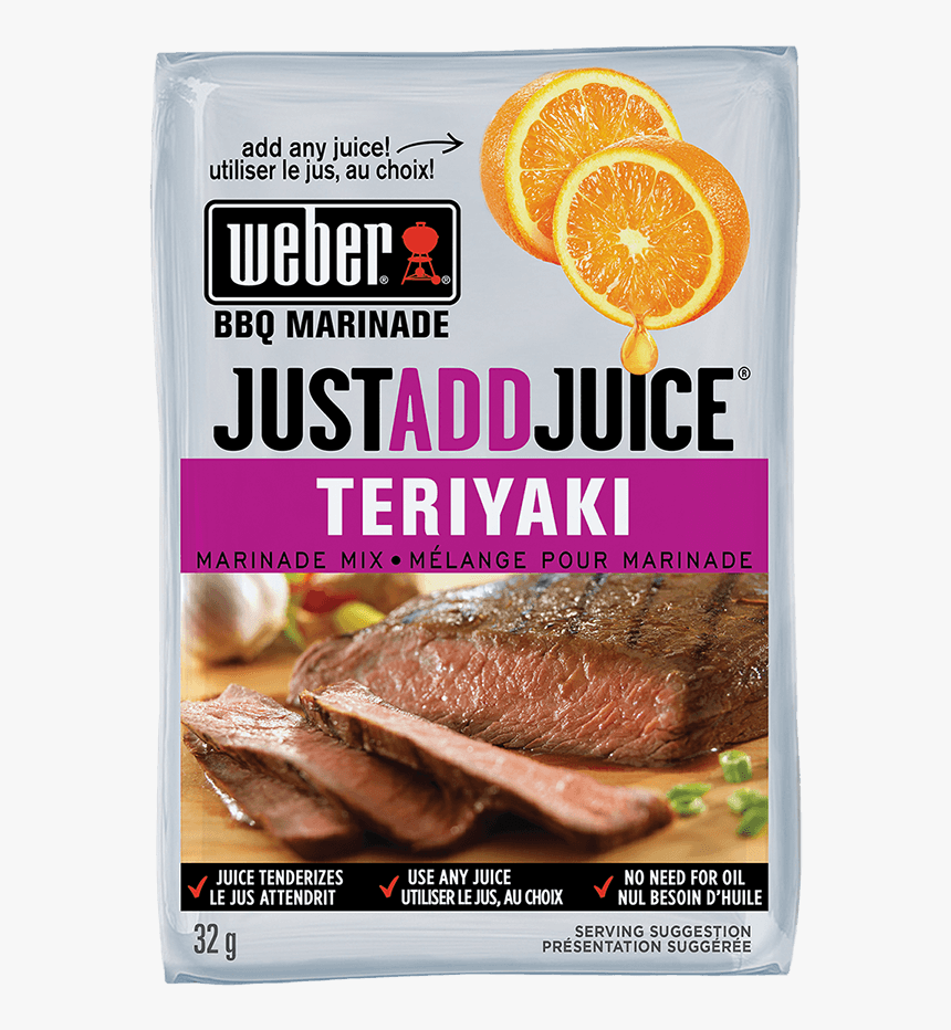 Image Of Weber® Just Add Juice® Teriyaki Marinade Mix - Weber Grill, HD Png Download, Free Download