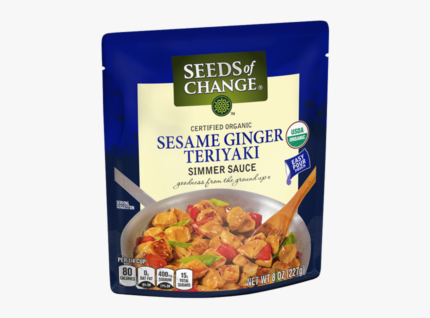 Sesame Ginger Teriyaki Simmer Sauce - Seeds Of Change Sauce, HD Png Download, Free Download