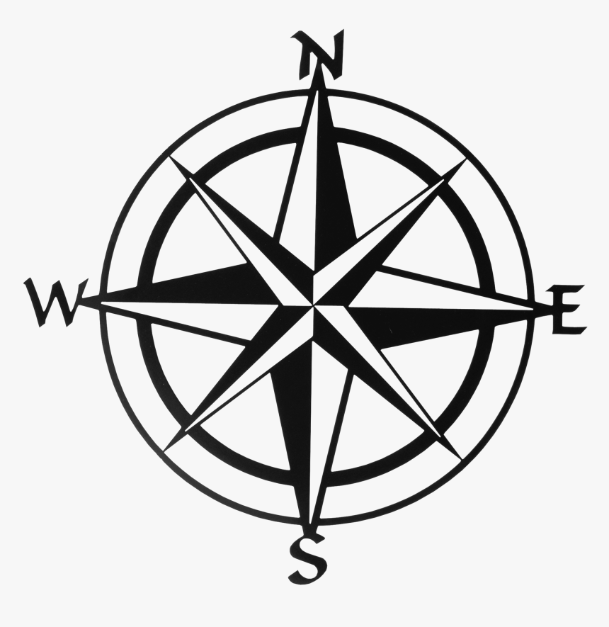 Compass Rose In A Map, HD Png Download, Free Download