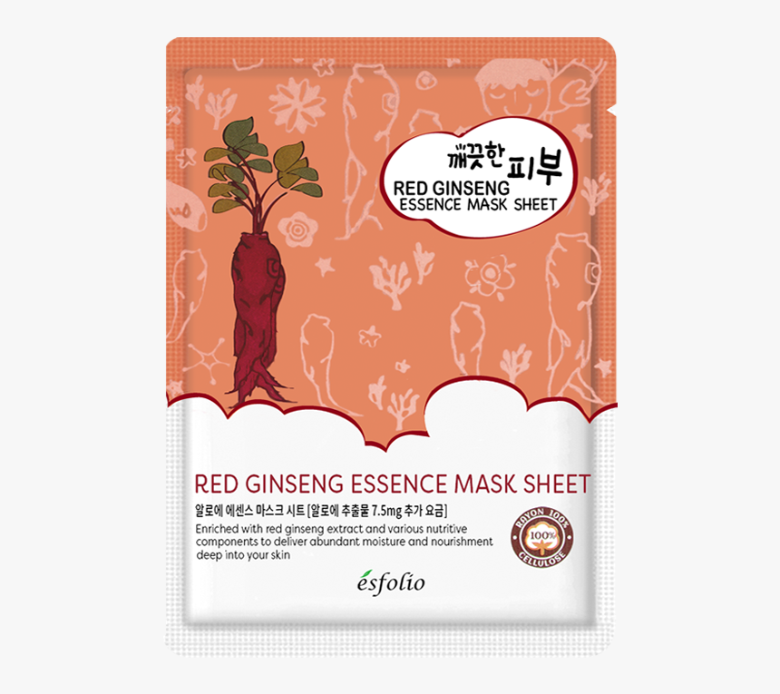 Esfolio Mask Red Ginseng, HD Png Download, Free Download