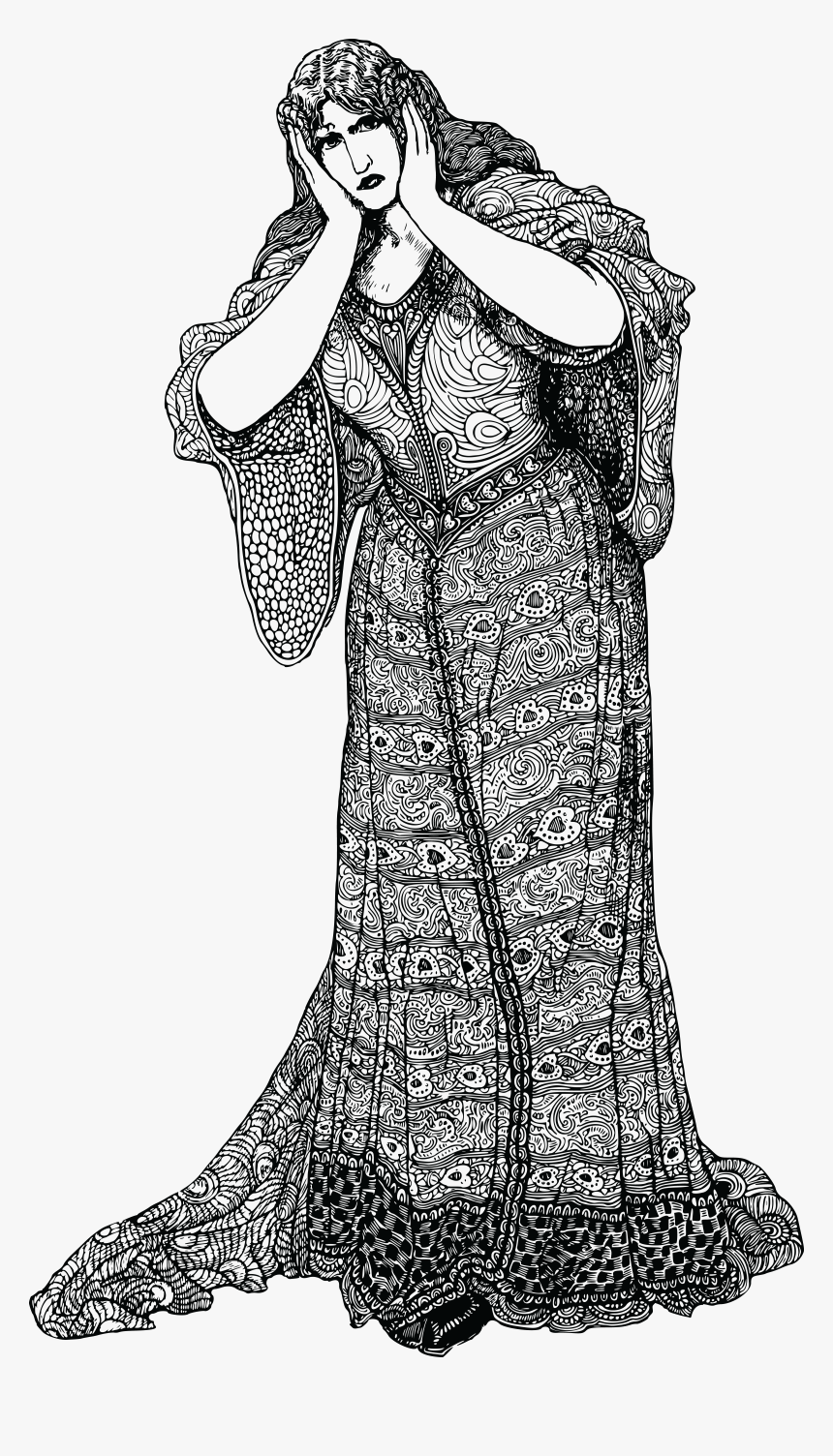 Shocked Victorian Woman , Png Download - Shocked Victorian Woman, Transparent Png, Free Download