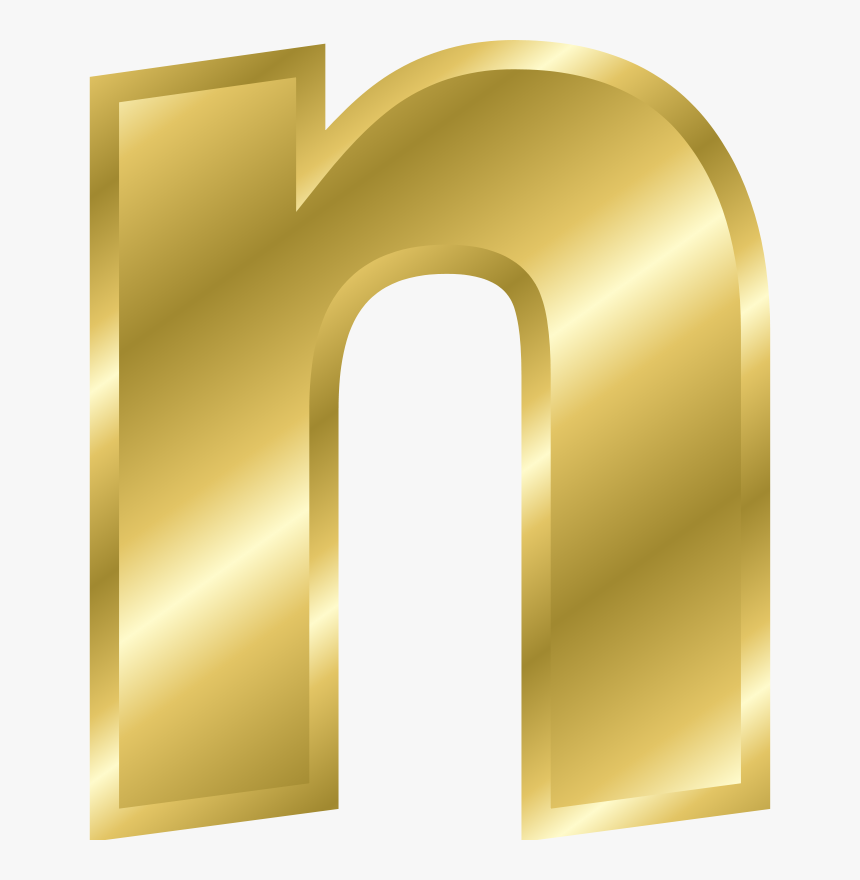 Effect Letters Alphabet Gold - Gold Letter N Transparent, HD Png Download, Free Download