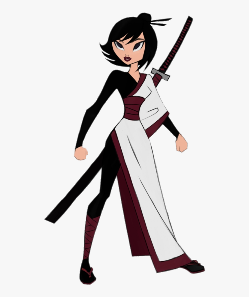 Samurai Jack Character Ashi In Kimono - Samurai Jack And Ashi, HD Png Download, Free Download