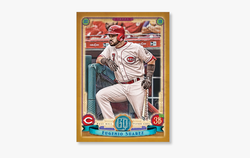 Eugenio Suarez Gypsy Queen Base Poster Gold Ed - College Baseball, HD Png Download, Free Download