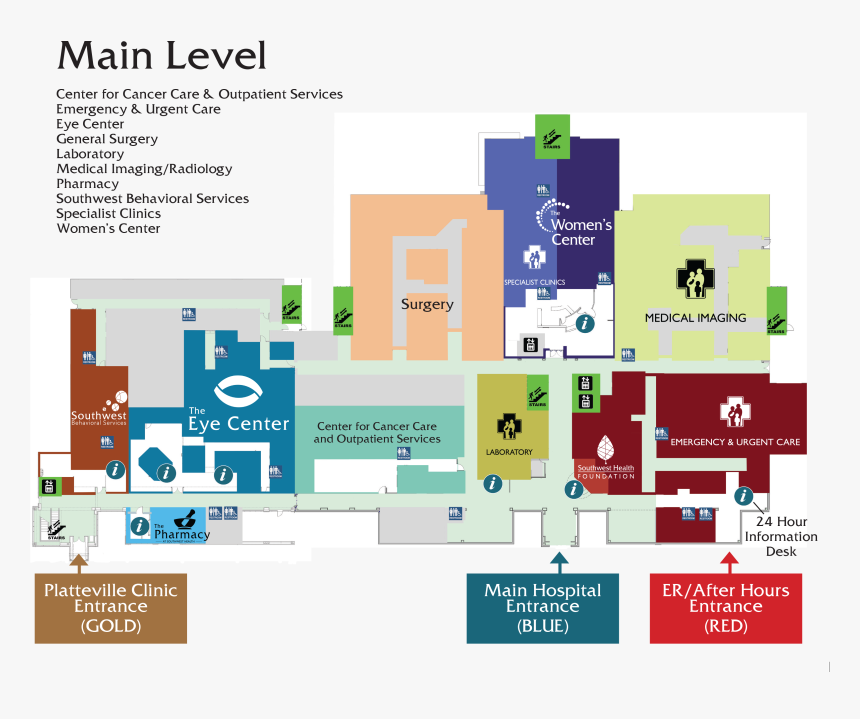 Cleveland Clinic Hillcrest Hospital Map, HD Png Download, Free Download