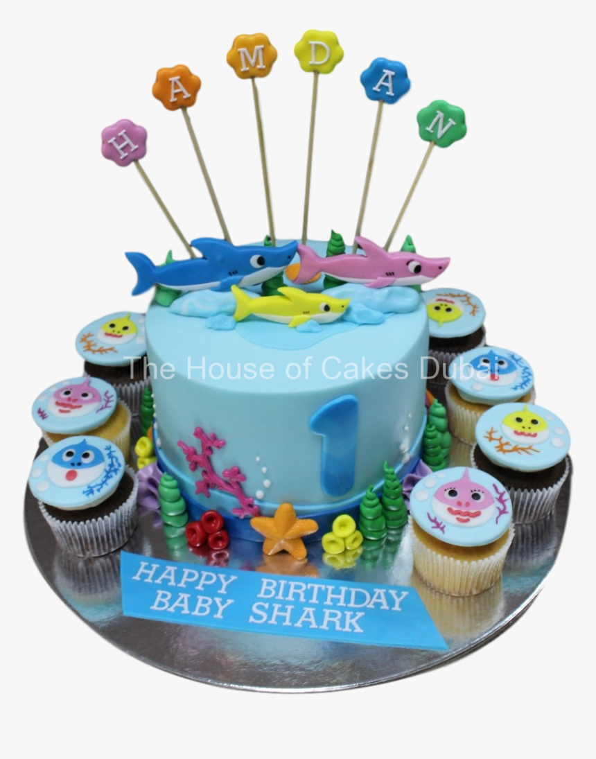 Baby Shark Cakes For Boys, HD Png Download, Free Download