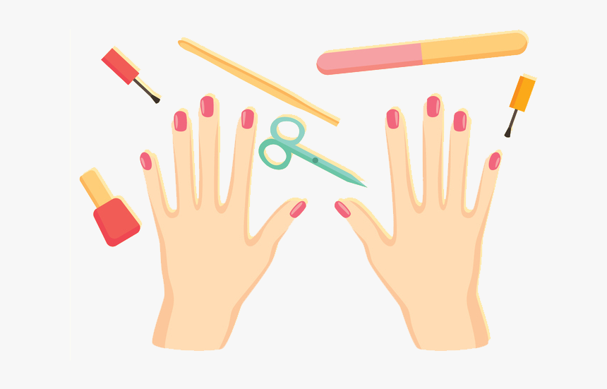 Fingernail Vector Nail Art - Emoji De Manicure E Pedicure, HD Png Download, Free Download