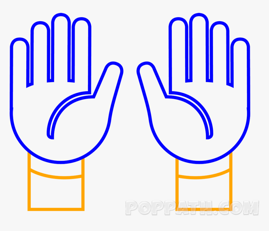 Draw A Raised Hand, HD Png Download, Free Download