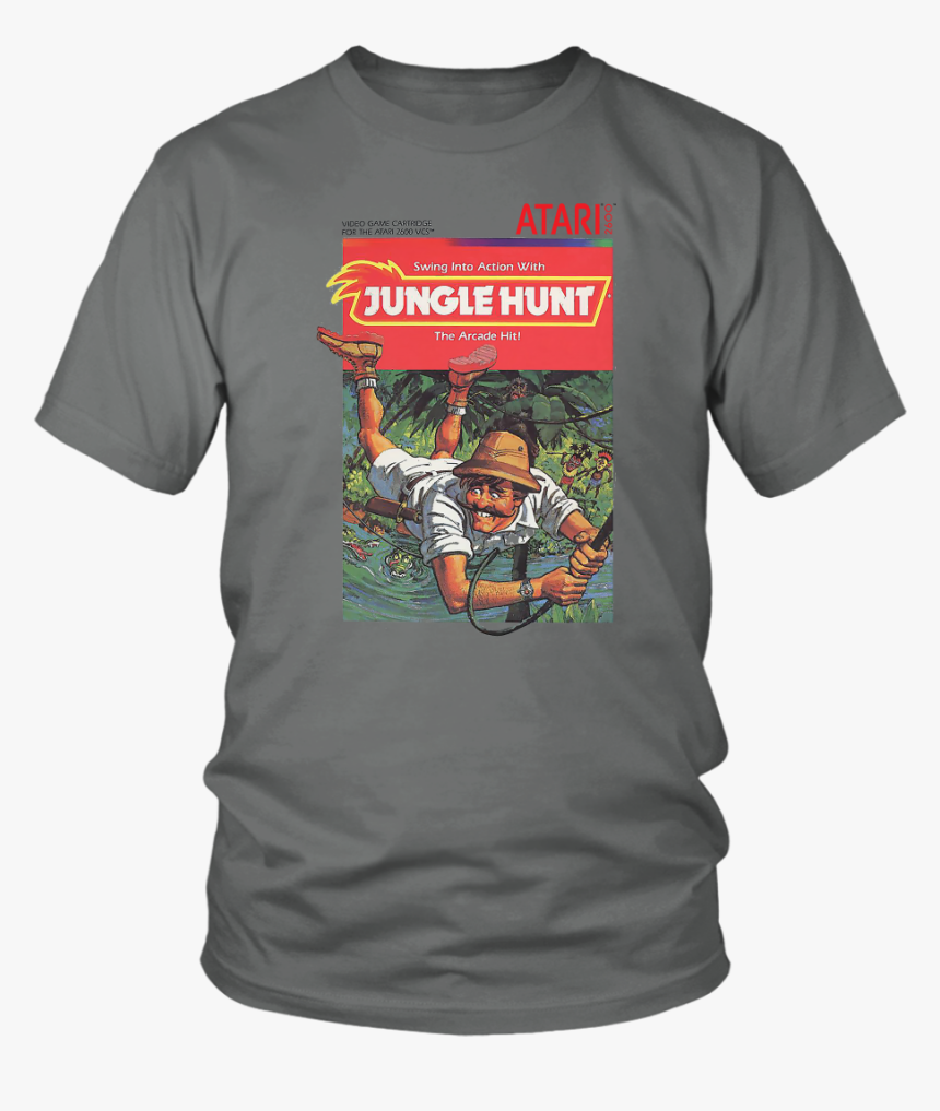 Jungle Hunt Atari 2600 Retro Vintage Video Game Box - Jew Jitsu Shirt, HD Png Download, Free Download