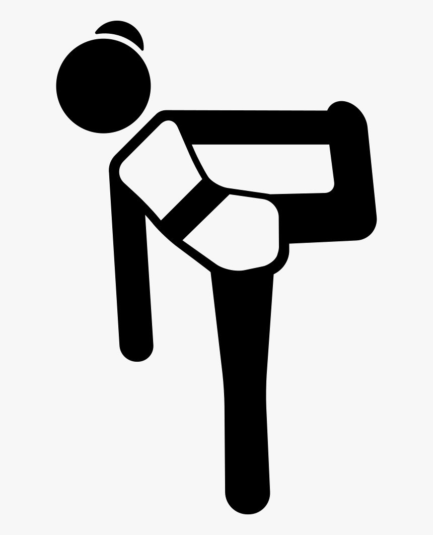 Woman Bending Up Knee - Icon, HD Png Download, Free Download