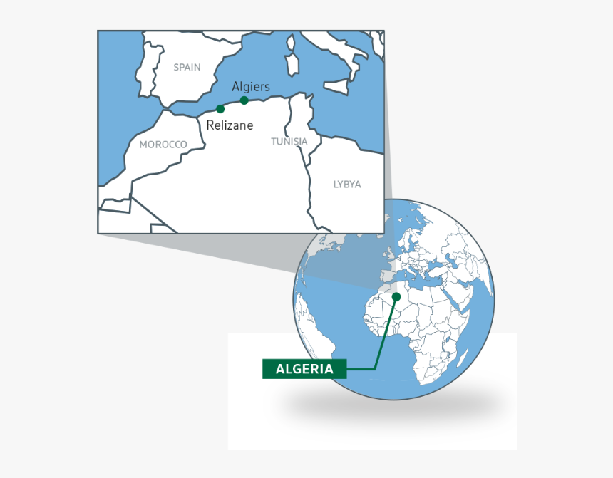 Algeria Is The Largest Country On The African Continent - Map, HD Png Download, Free Download