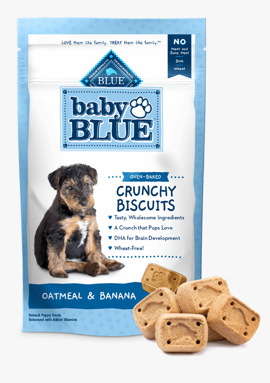 Baby Blue Puppy Oatmeal & Banana Crunchy Biscuits Dog - Blue Buffalo Puppy Treats, HD Png Download, Free Download