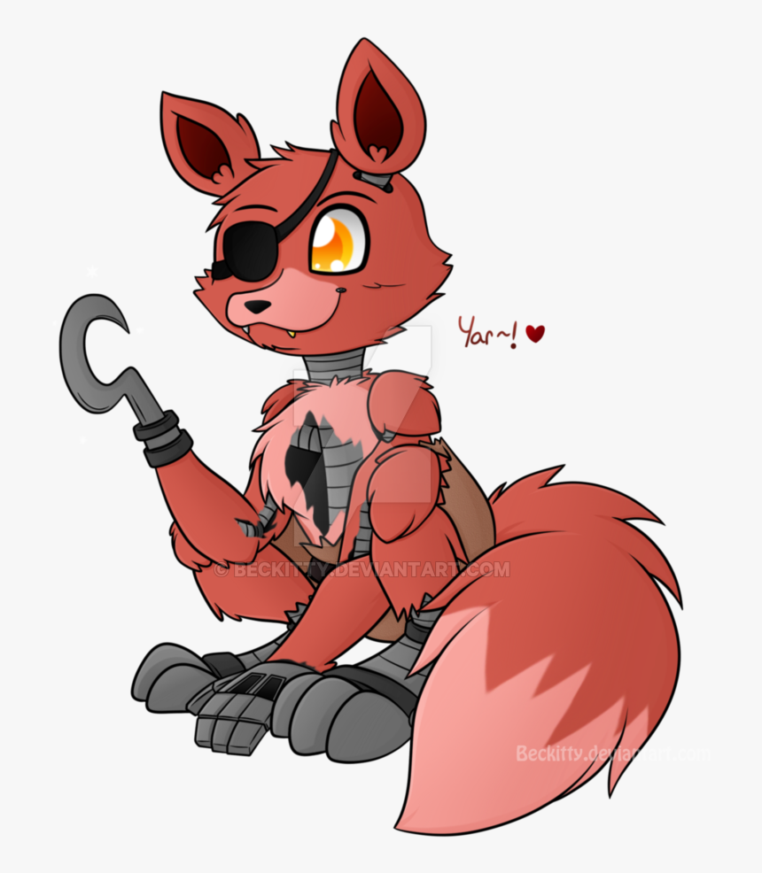 Fnaf Foxy~ By Beckitty - Cute Foxy Fnaf Drawing, HD Png Download, Free Download