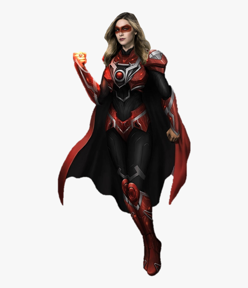 Red Lantern Supergirl Deviantart, HD Png Download, Free Download
