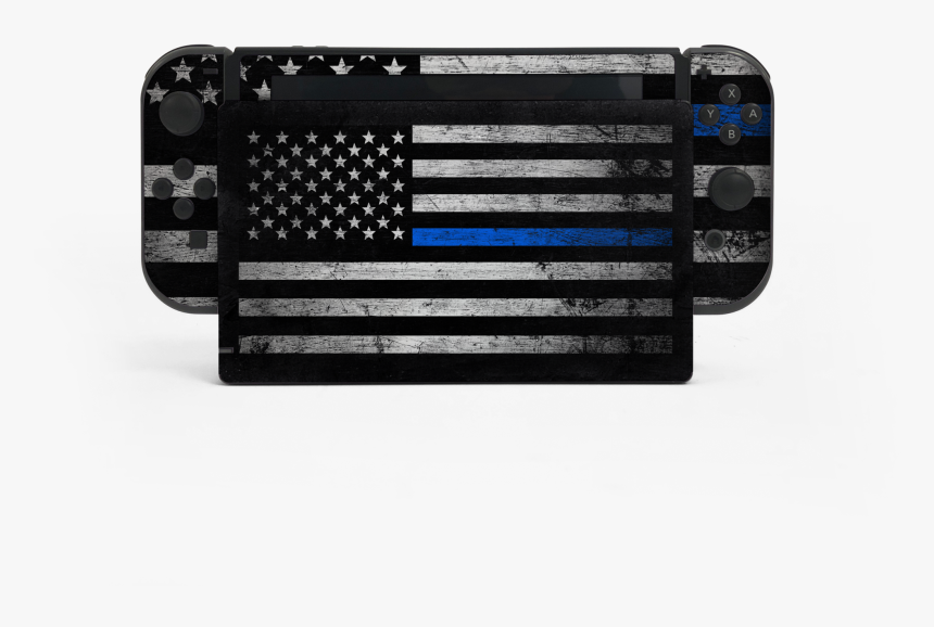 Nintendo Switch Thin Blue Line Skin Decal Kit"
 Class="lazyload - Grille, HD Png Download, Free Download