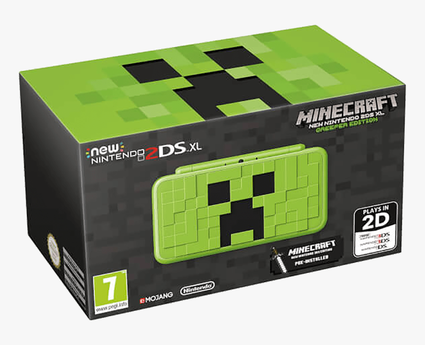 New Nintendo 2ds Xl Minecraft Creeper Edition, HD Png Download, Free Download