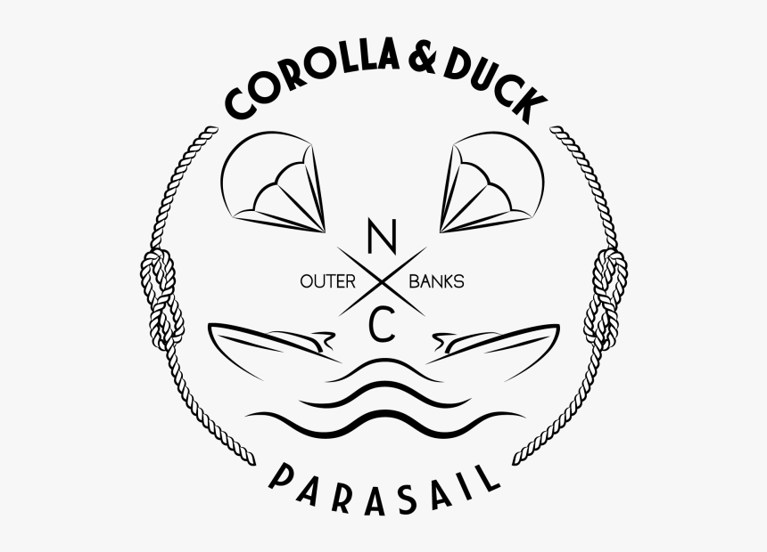 Corolla-duck Parasail - Line Art, HD Png Download, Free Download