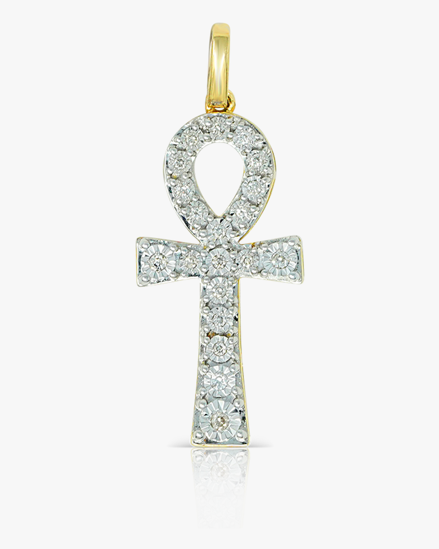 10k Yellow Gold Ankh Pendant - Locket, HD Png Download, Free Download