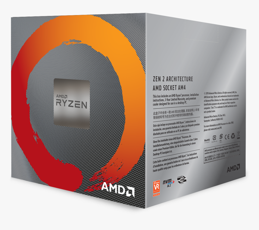 Amd Ryzen 7 3700x Am4 3.60 Ghz 8 Core, HD Png Download, Free Download