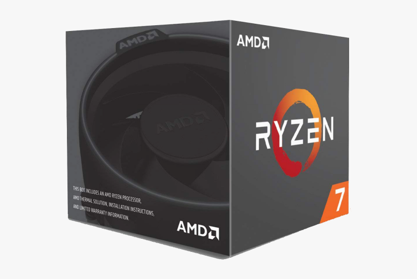 Amd Ryzen 7 1700 Cpu With Wraith Cooler, Am4, - Amd Ryzen 5 2600 Amzon, HD Png Download, Free Download