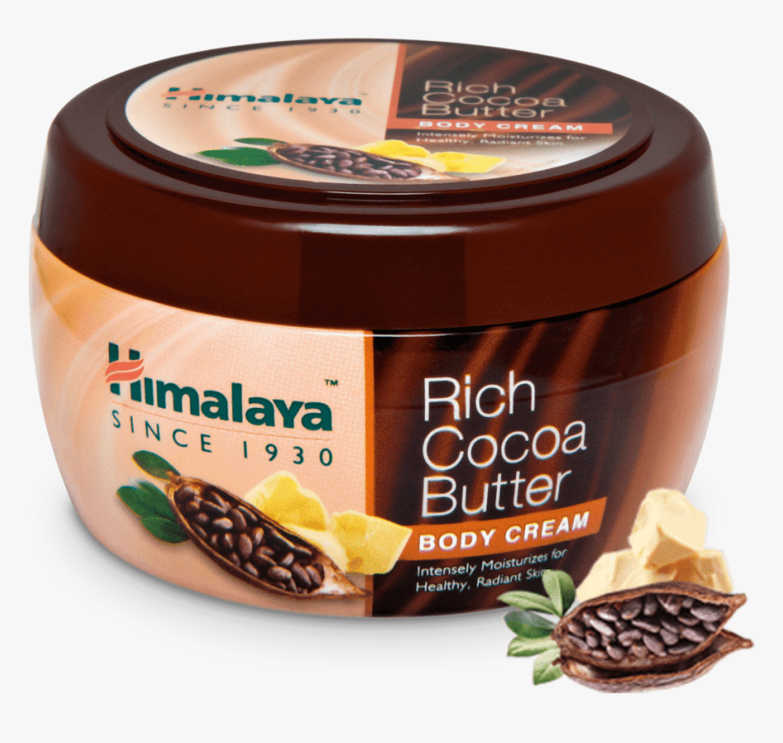 Rich Cocoa Butter Body Cream - Himalaya Rich Cocoa Butter Body Cream Tub, HD Png Download, Free Download
