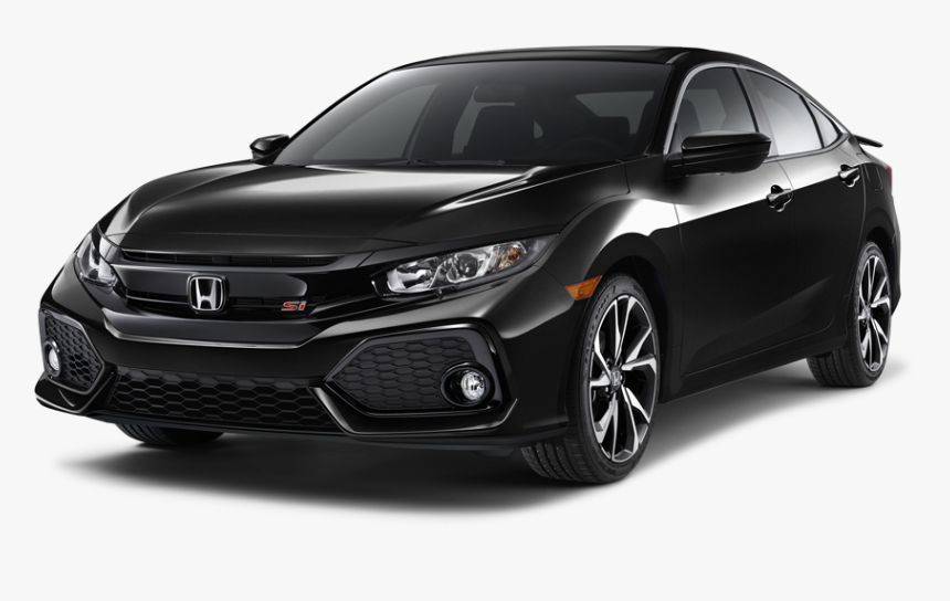 2017 Honda Civic Si Sedan Front Angle - 2017 Honda Civic Si Sedan Black, HD Png Download, Free Download