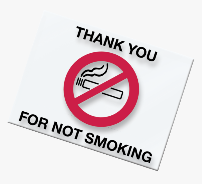 No Smoking Static Cling - Sign, HD Png Download, Free Download