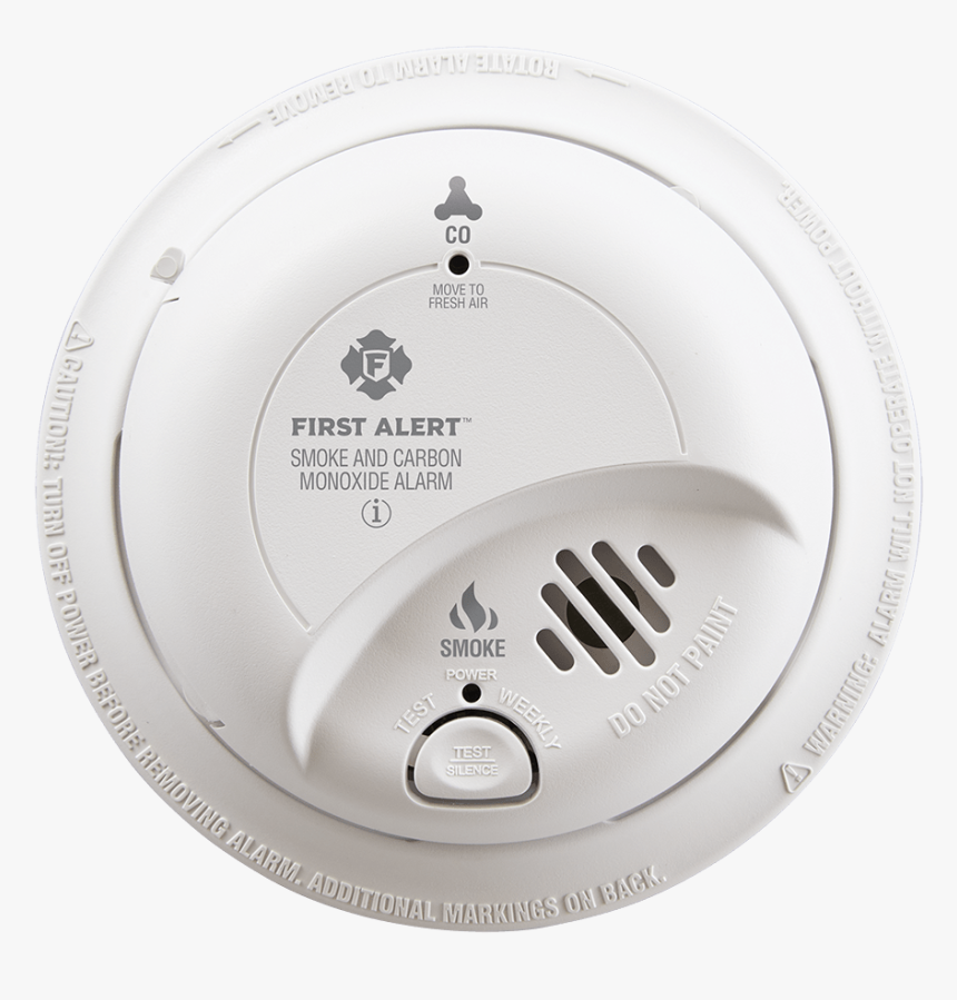 Hardwired Smoke & Carbon Monoxide Alarm With Battery - First Alert Smoke And Carbon Monoxide Alarm, HD Png Download, Free Download