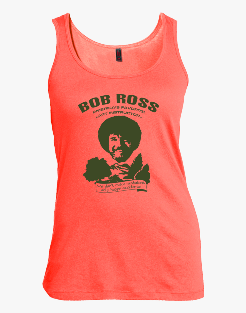 Bob Ross Men,women Tank Top Teeever 100% Cotton Tank - T-shirt, HD Png Download, Free Download
