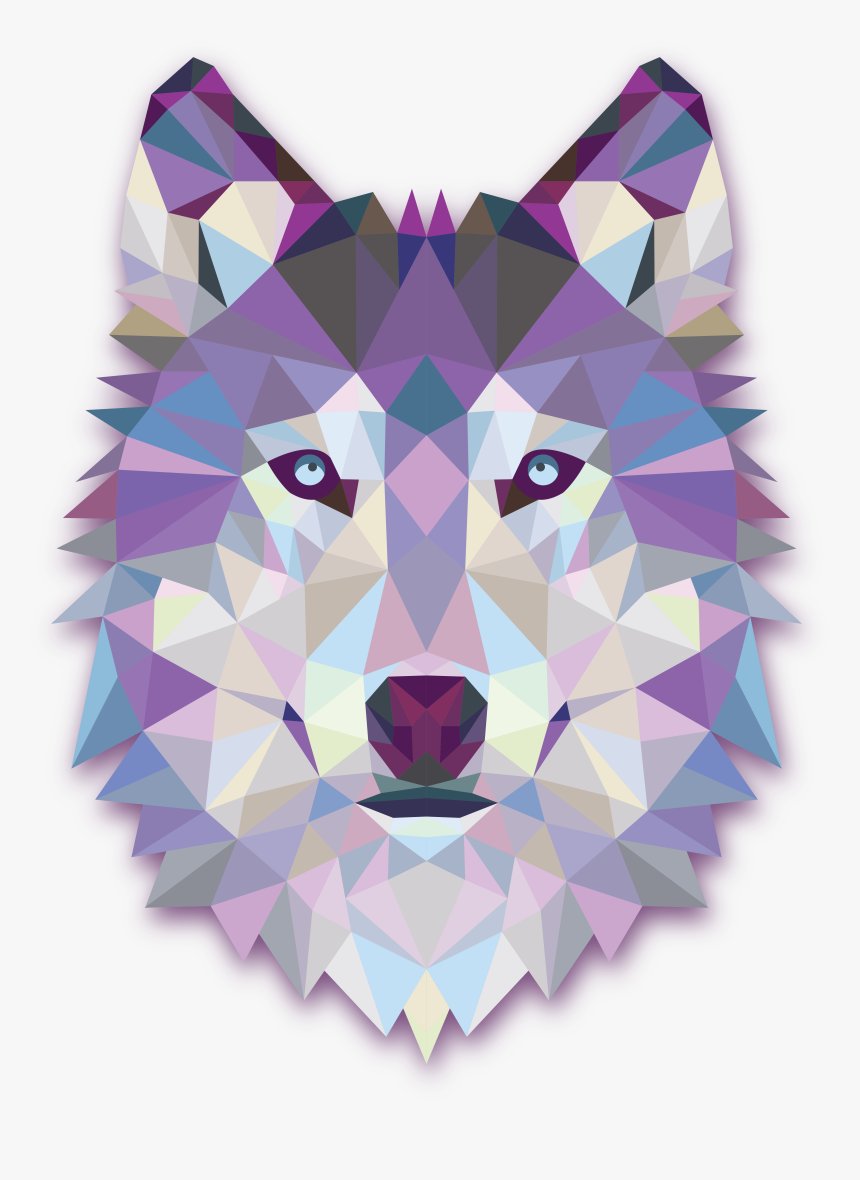 Wolf Icon Png Geometric, Transparent Png, Free Download