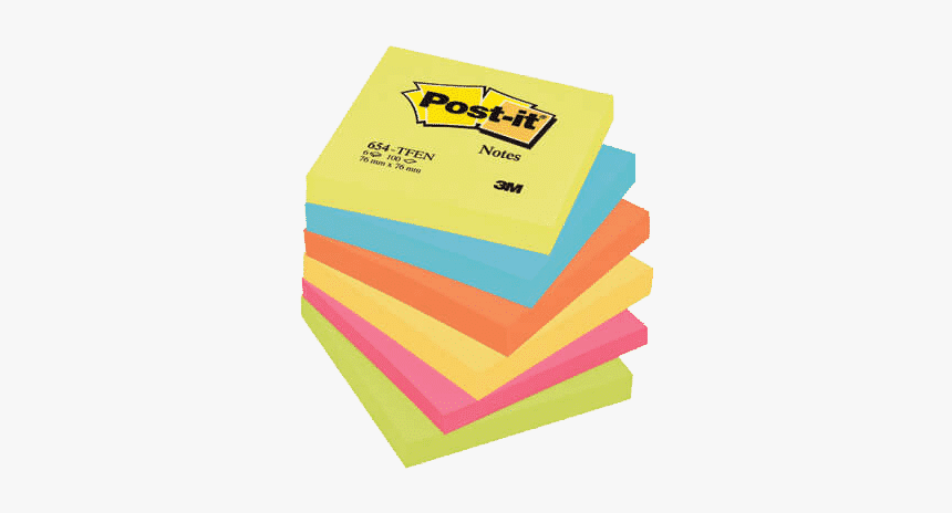 Post-it Notes 76 X 76mm Energy Colours - Post It Pad, HD Png Download, Free Download