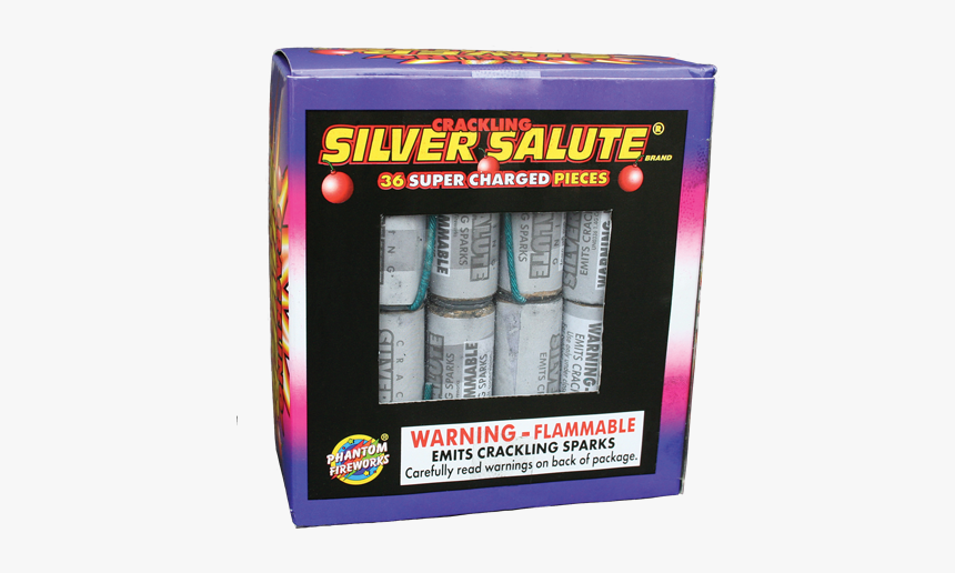 Firecrackers Silver Salutes 36 Count - Parallel, HD Png Download, Free Download