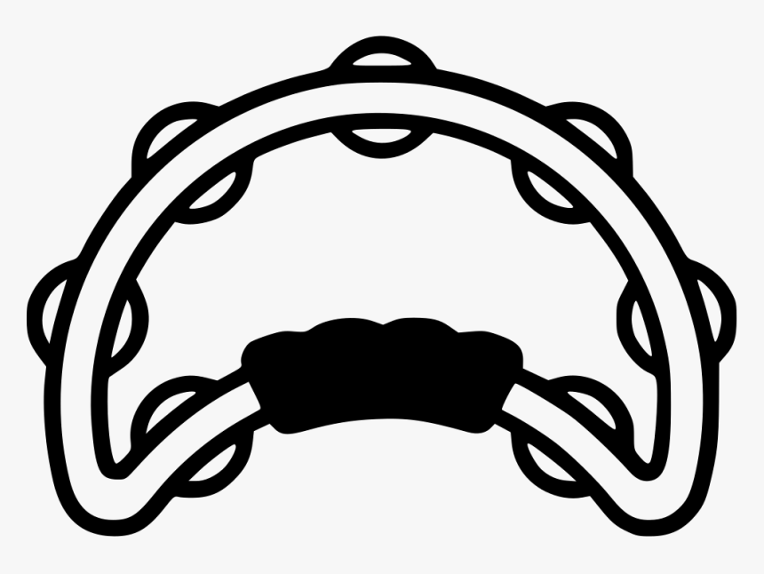 Tambourine - Clip Art Of Black And White Tamburin, HD Png Download, Free Download