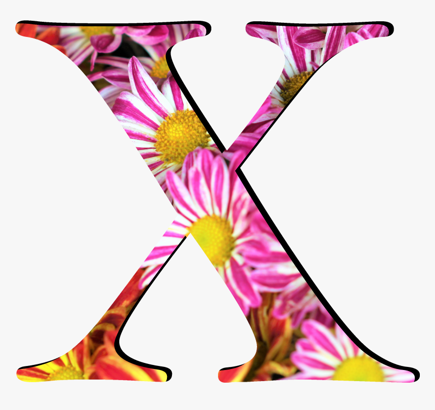 Flower Pattern Letters X, HD Png Download, Free Download