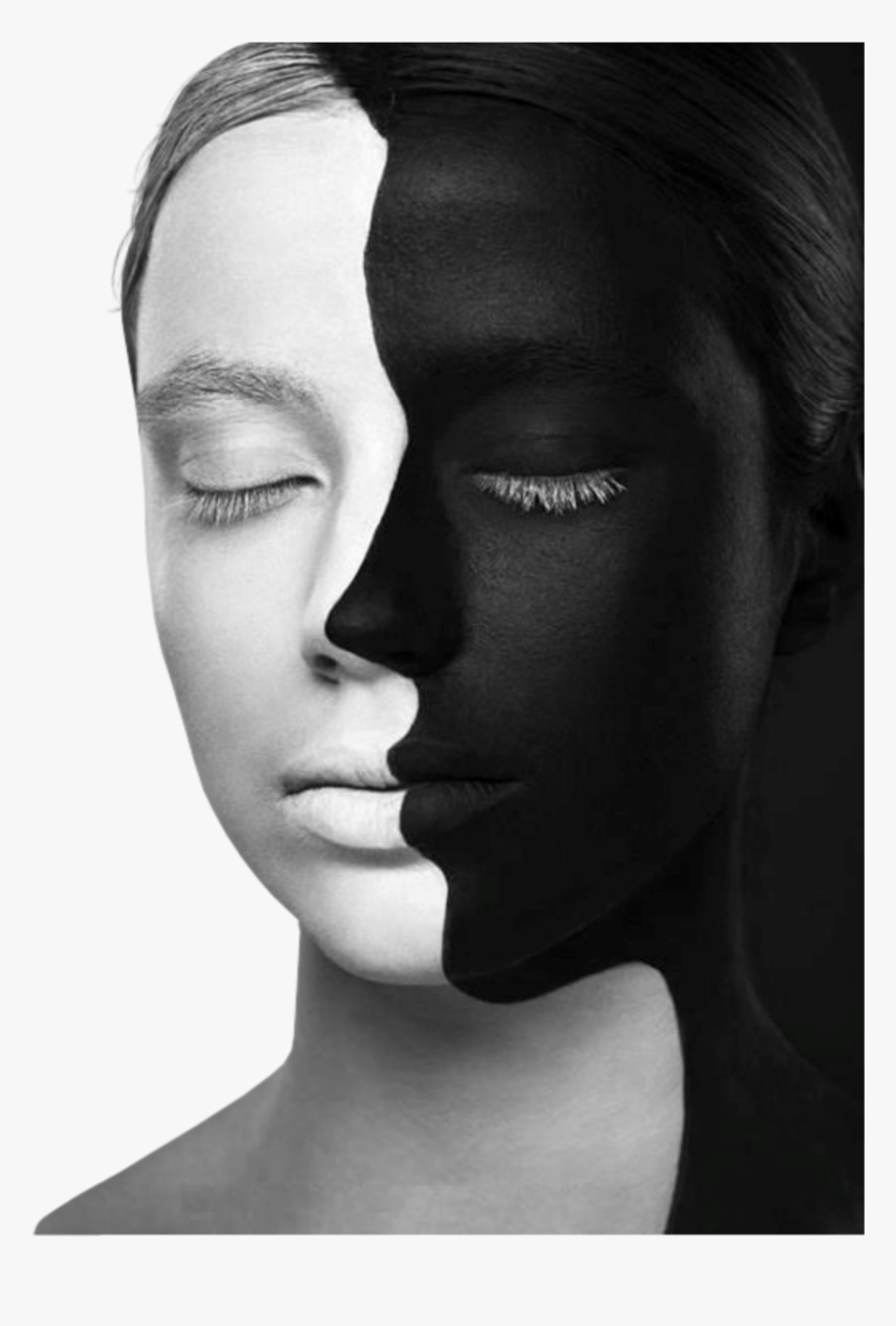 #woman #face #paint #optical #illusion - Photography Two Faces, HD Png Download, Free Download