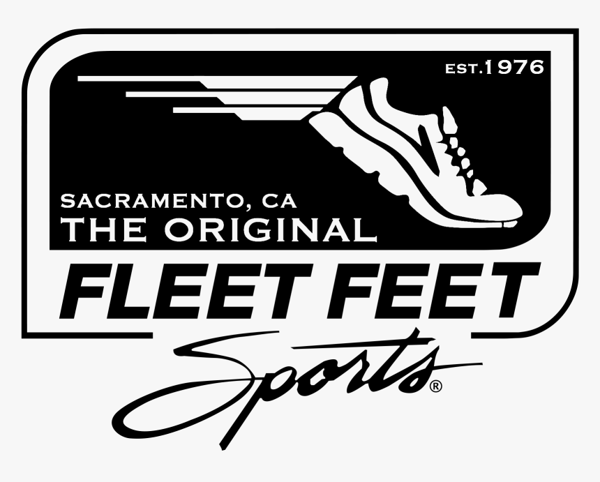 Fleet Feet Logo Png White - Fleet Feet Sports, Transparent Png, Free Download