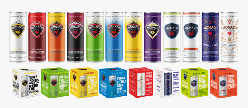 All Cans 4 Packs - Monaco Drink All Flavors, HD Png Download, Free Download