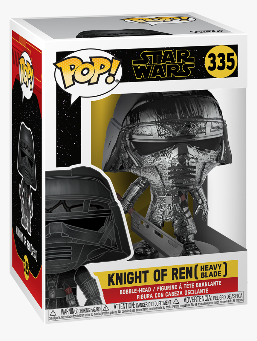 Tros Knight Of Ren Hematite Chrome Bobble Head Toy - Chrome Knights Of Ren Funko Pop, HD Png Download, Free Download