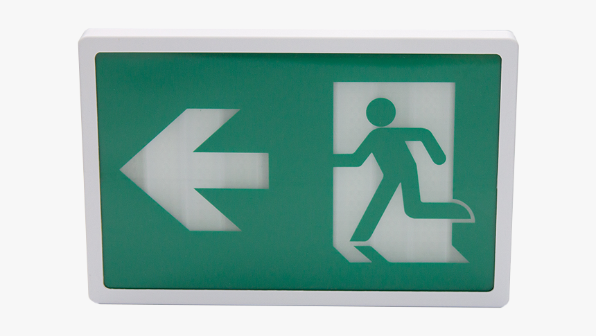 Emergency Exit Sign With Arrow, HD Png Download, Free Download