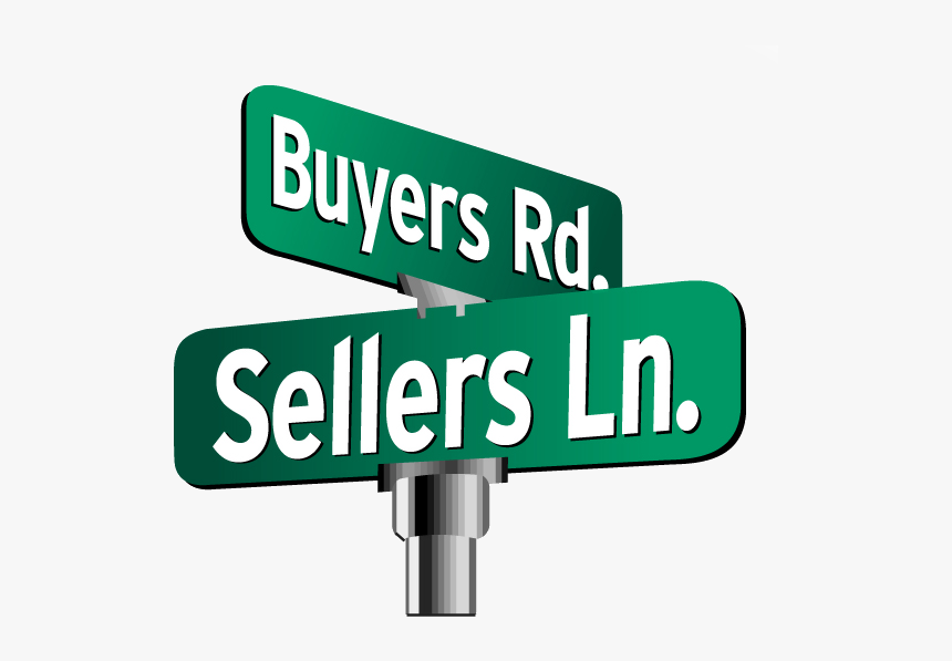 Buyers-sellers Street Sign - Buyers And Sellers Meet, HD Png Download, Free Download