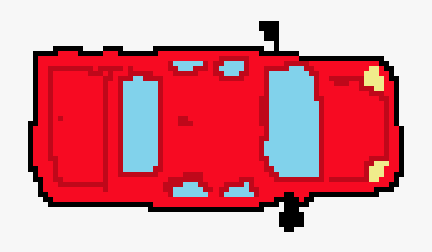 Red Pixel Art Car, HD Png Download, Free Download