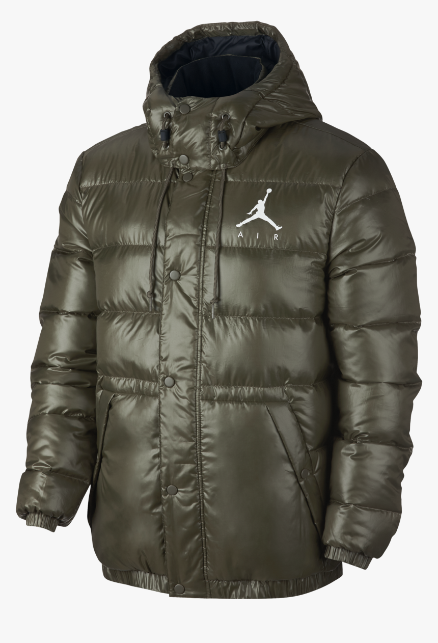 Air Jordan Jumpman Puffer Jacket - Dark Green Nike Jacket, HD Png Download, Free Download