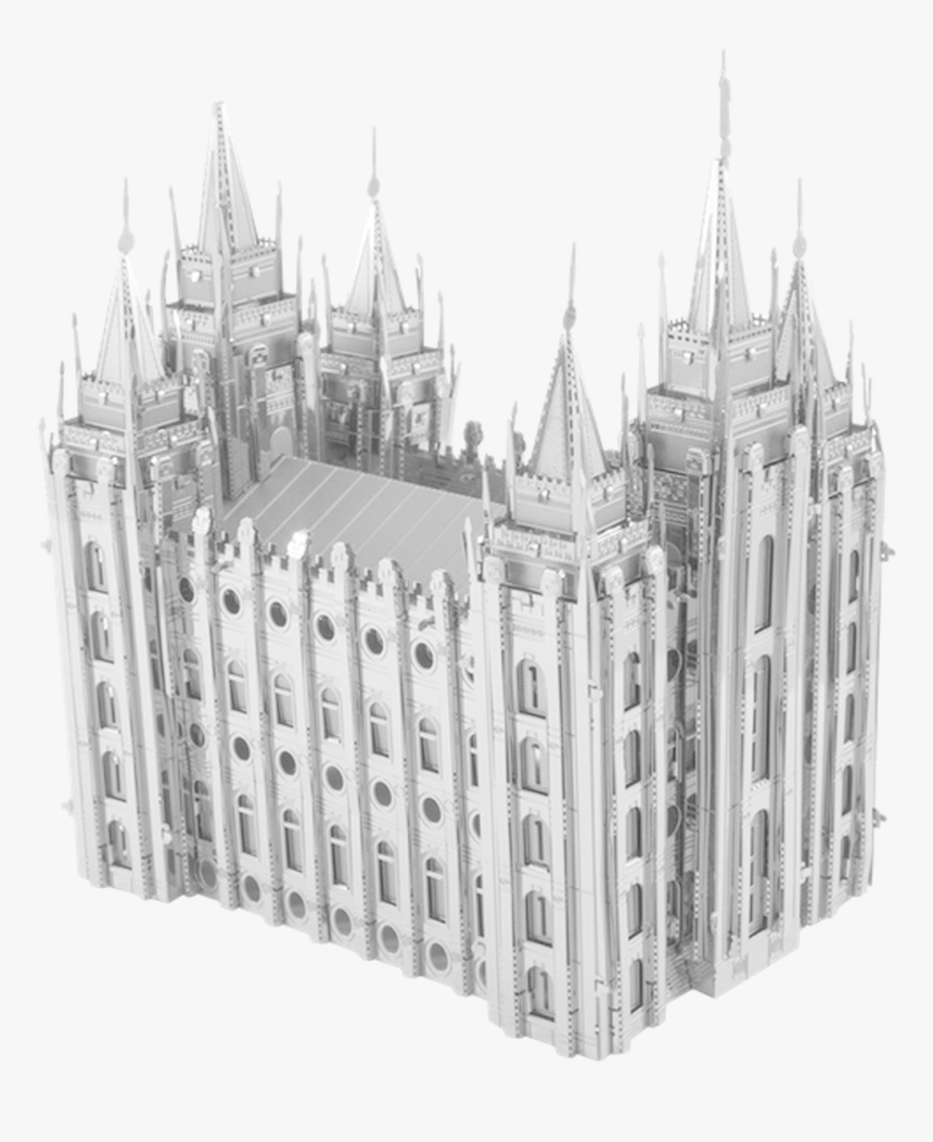 Salt Lake City Temple Metal Model Kit - Metal Earth Iconx Salt Lake Temple, HD Png Download, Free Download