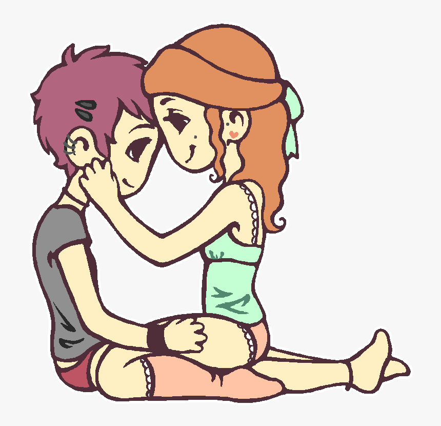 Cute Lesbian Couple Cartoon, HD Png Download, Free Download