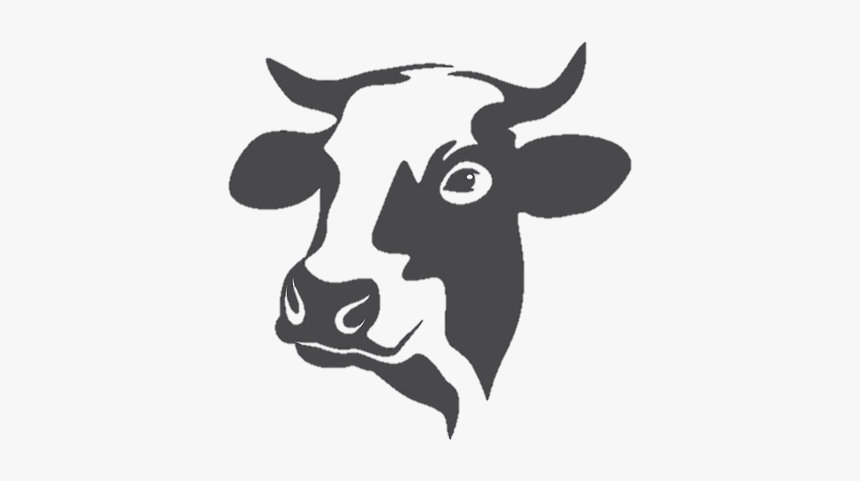 Cow Head Clipart Black And White, HD Png Download, Free Download