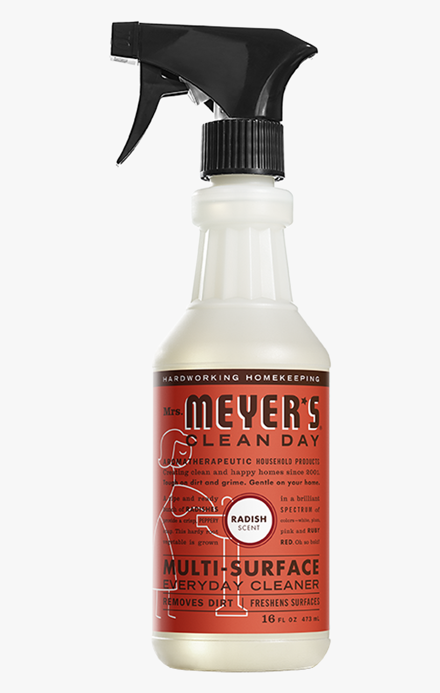 Mrs Meyers Radish Multi Surface Everyday Cleaner - Meyers Cleaner, HD Png Download, Free Download