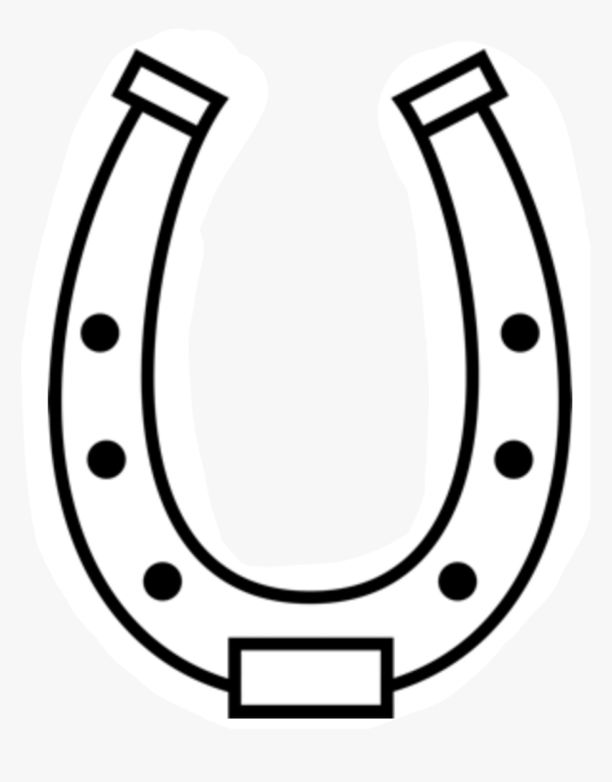 Easy To Draw Horseshoe Clipart , Png Download - Horseshoe Decal, Transparent Png, Free Download