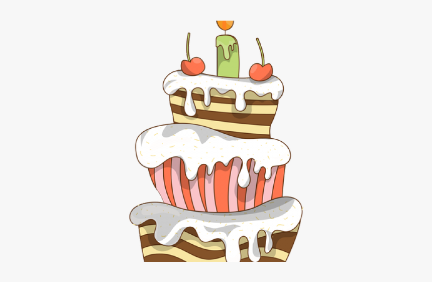 Cake Cartoon - 生日 蛋糕 派对 素材, HD Png Download, Free Download